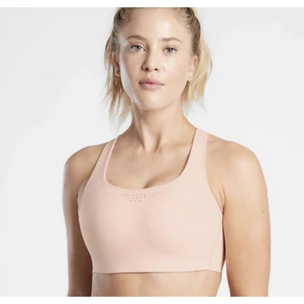 Athleta NWT Women's Workouts Phenomena Bra B-DD Adjustable Strap Voile Pink 32DD